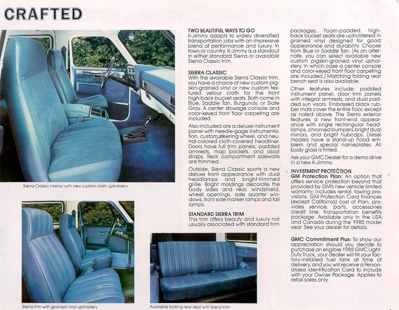 1984 GMC Jimmy Brochure Page 5